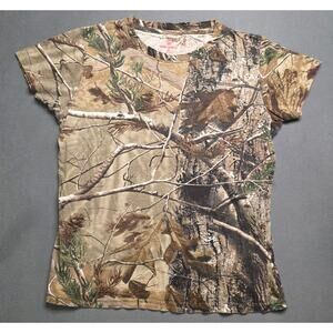 Gamewinner Realtree AP Camo Womens Size Medium Short Sleeve T Shirt 3D